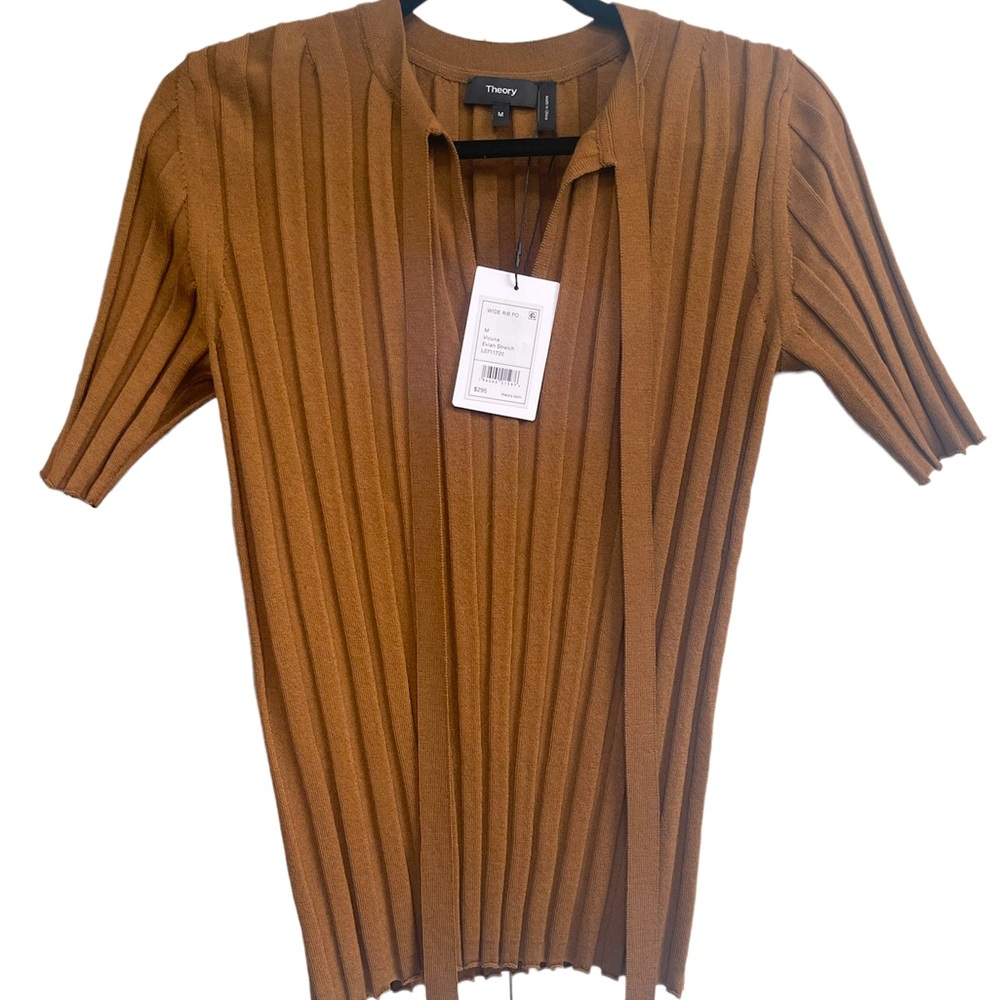 NWT Theory Evian Stretch Camel blouse